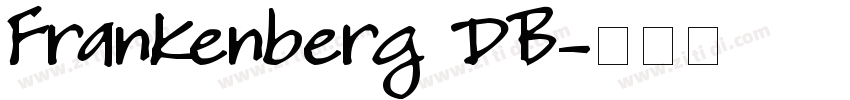 Frankenberg DB字体转换